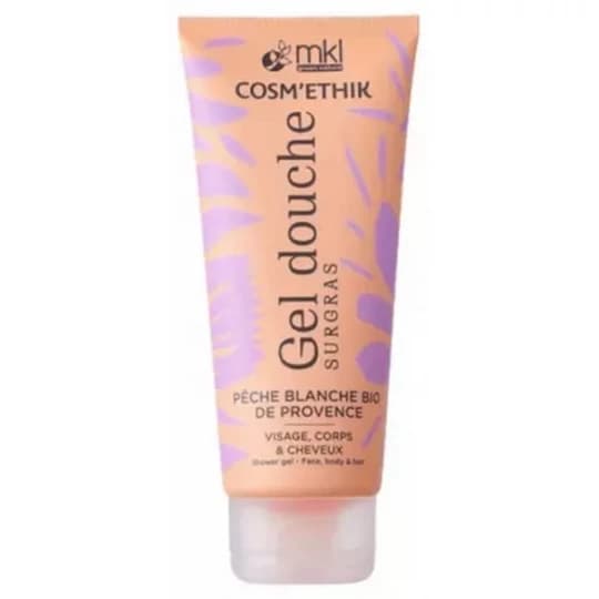 MKL Green Nature Cosm-Ethik Gel Douche Surgras Peche Blanche Bio de Provence