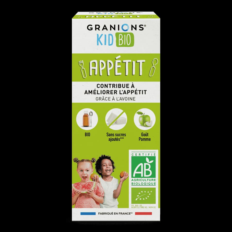 Kid Bio Appétit - Solution Buvable Aux Plantes Goût Pomme - 125 ml
