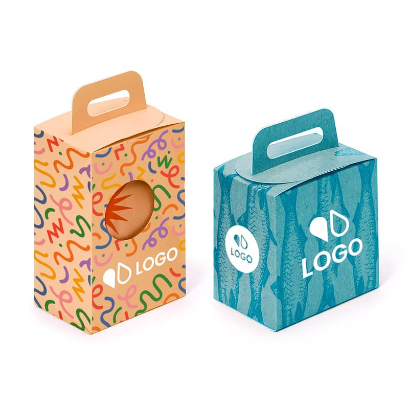 25.00000 Boîtes En Carton Avec Poignée | Packaging Personnalisé 12 x 12 x 8 cm - Easyflyer