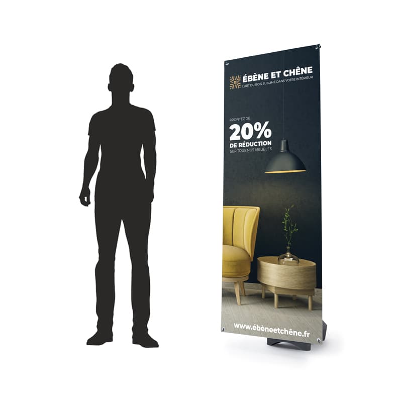 2.00000 Kakémonos X-Banner Imprimés 80 x 200 cm - Easyflyer