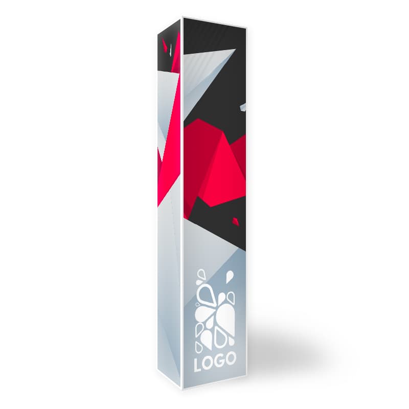 Cache Poteau Publicitaire 3 Faces 45 x 200 cm - Easyflyer